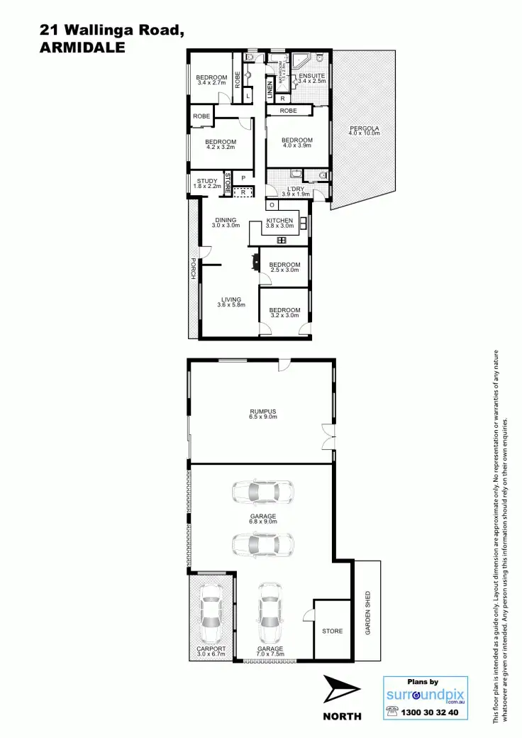 Floorplan of Homely house listing, 21 Wallinga Road, Armidale NSW 2350