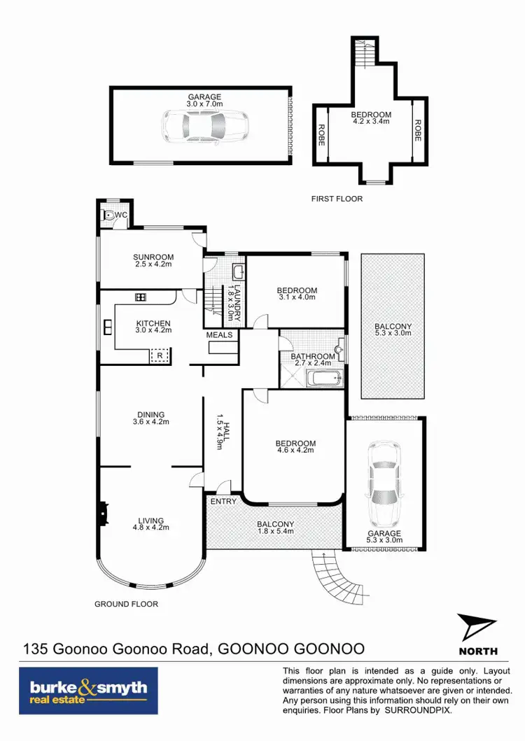 Floorplan of Homely house listing, 135 Goonoo Goonoo Road, Tamworth NSW 2340