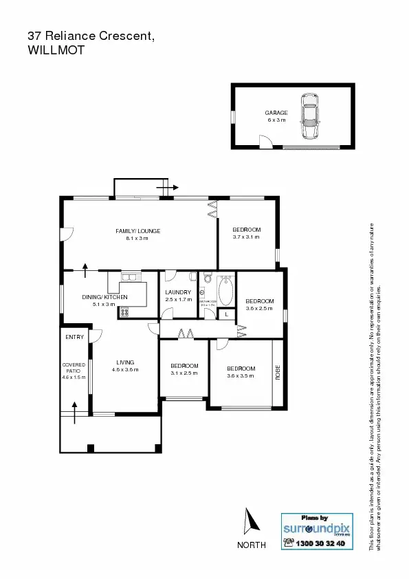 Floorplan of Homely house listing, 37 Reliance Crescent, Willmot NSW 2770