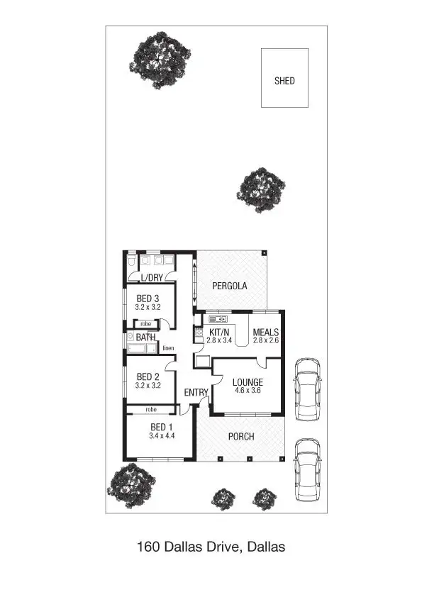 Floorplan of Homely house listing, 160 Dallas Drive, Dallas VIC 3047