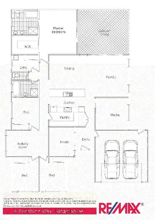 Floorplan of Homely house listing, 4 Sunshine Way, Kingsthorpe QLD 4400