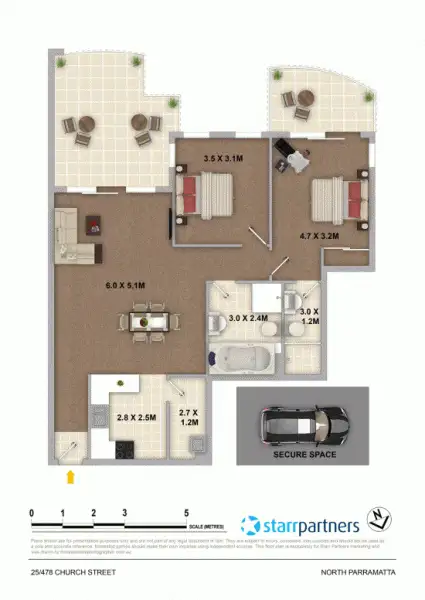 Floorplan of Homely unit listing, 25/478 Church Street, North Parramatta NSW 2151
