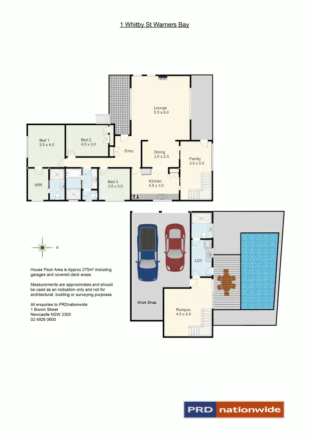 Floorplan of Homely house listing, 1 Whitby Street, Warners Bay NSW 2282