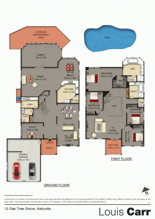 Floorplan of Homely house listing, 12 Oak Tree Grove, Kellyville NSW 2155