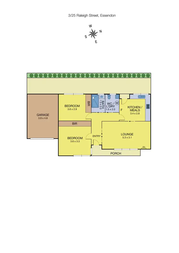 Floorplan of Homely unit listing, 3/25 Raleigh Street, Essendon VIC 3040