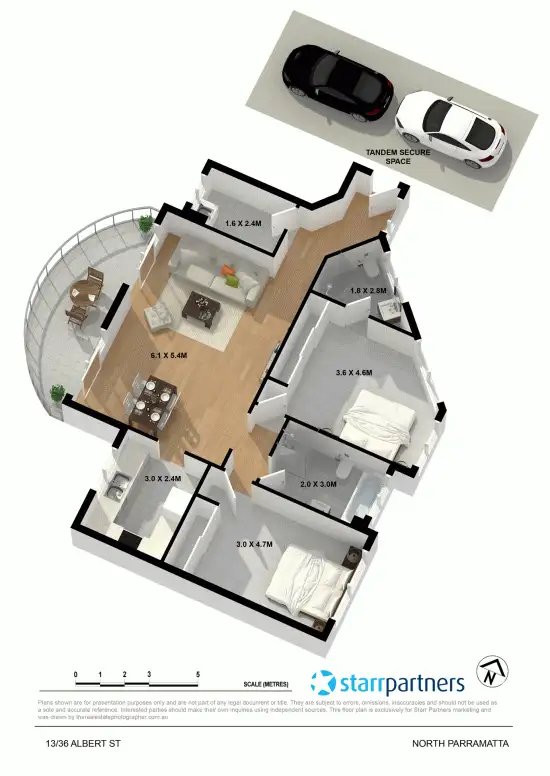 Floorplan of Homely unit listing, 13/36 Albert Street, North Parramatta NSW 2151
