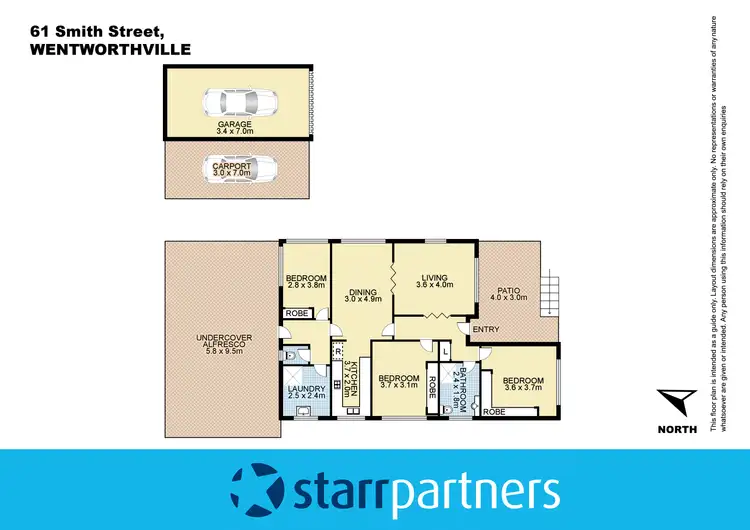 Floorplan of Homely house listing, 61 Smith Street, Wentworthville NSW 2145