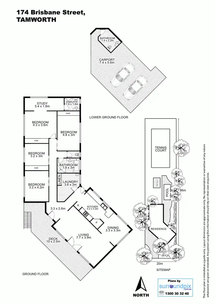 Floorplan of Homely house listing, 174 Brisbane Street, Tamworth NSW 2340