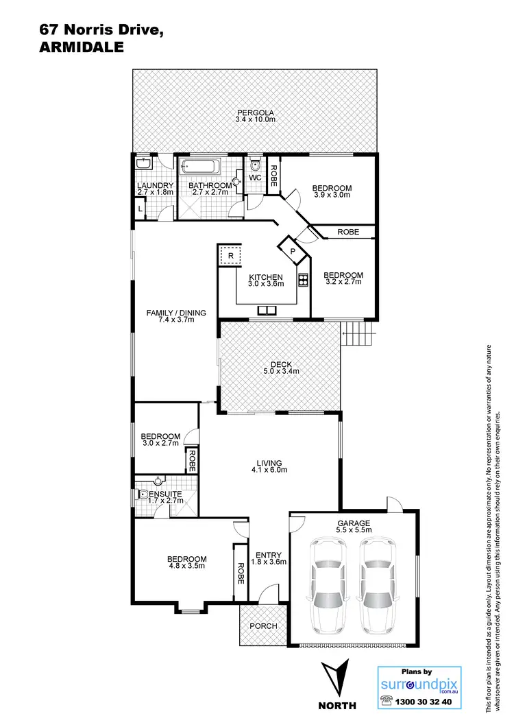 Floorplan of Homely house listing, 67 Norris Drive, Armidale NSW 2350