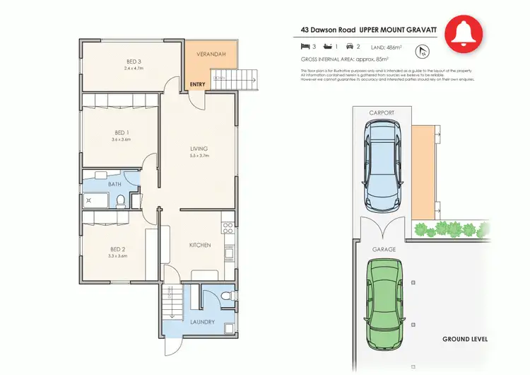 Floorplan of Homely house listing, 43 Dawson Road, Upper Mount Gravatt QLD 4122