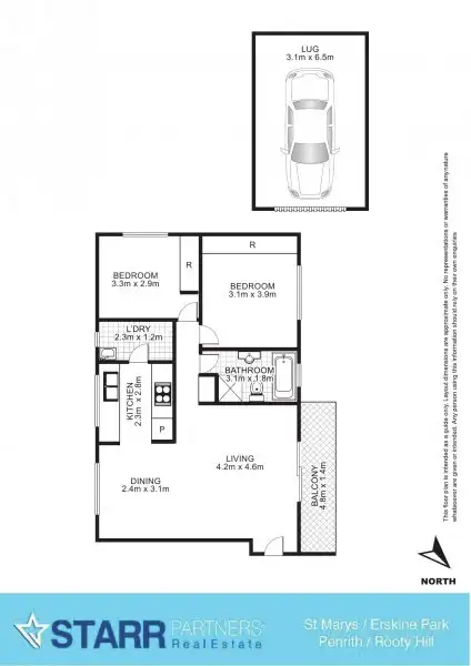 Floorplan of Homely unit listing, 9/48-50 Putland Street, St Marys NSW 2760