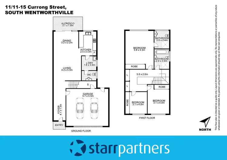 Floorplan of Homely townhouse listing, 11/11-15 Currong Street, South Wentworthville NSW 2145