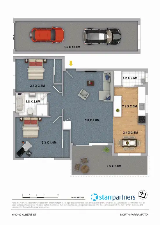 Floorplan of Homely unit listing, 6/40-42 Albert Street, North Parramatta NSW 2151
