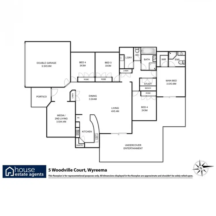 Floorplan of Homely house listing, 5 Woodville Court, Wyreema QLD 4352