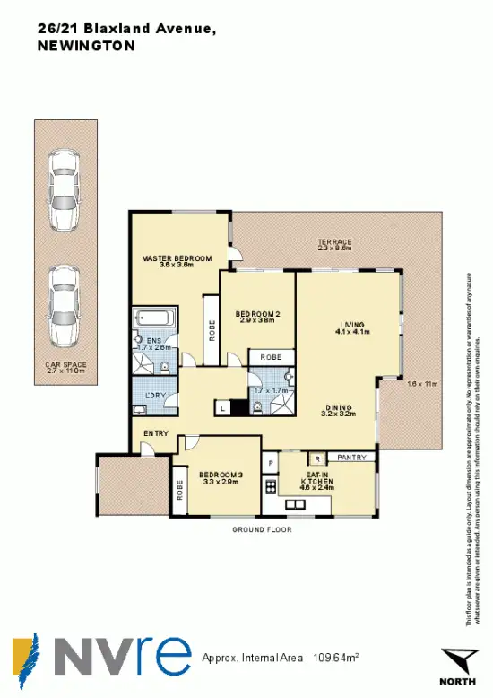 Floorplan of Homely unit listing, 26/21 Blaxland Avenue, Newington NSW 2127