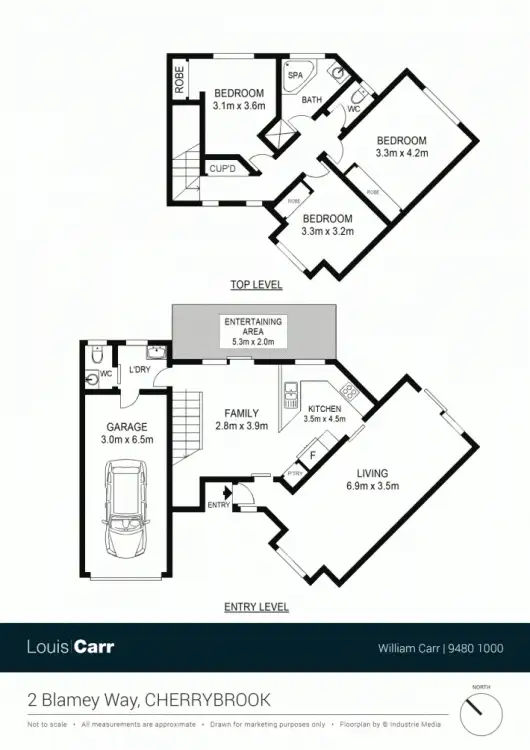 Floorplan of Homely house listing, 2 Blamey Way, Cherrybrook NSW 2126