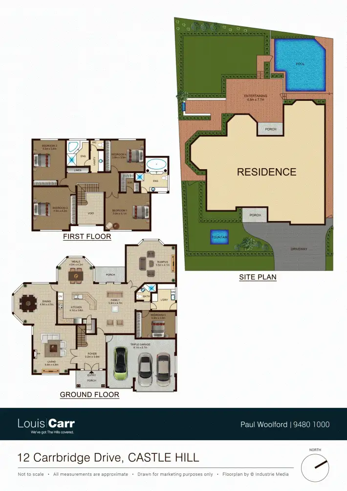 Floorplan of Homely house listing, 12 Carrbridge Drive, Castle Hill NSW 2154