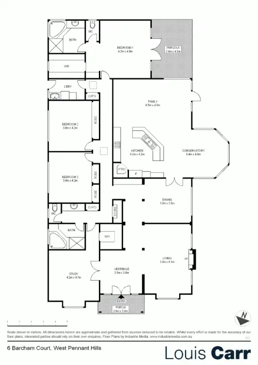 Floorplan of Homely house listing, 6 Barcham Court, West Pennant Hills NSW 2125