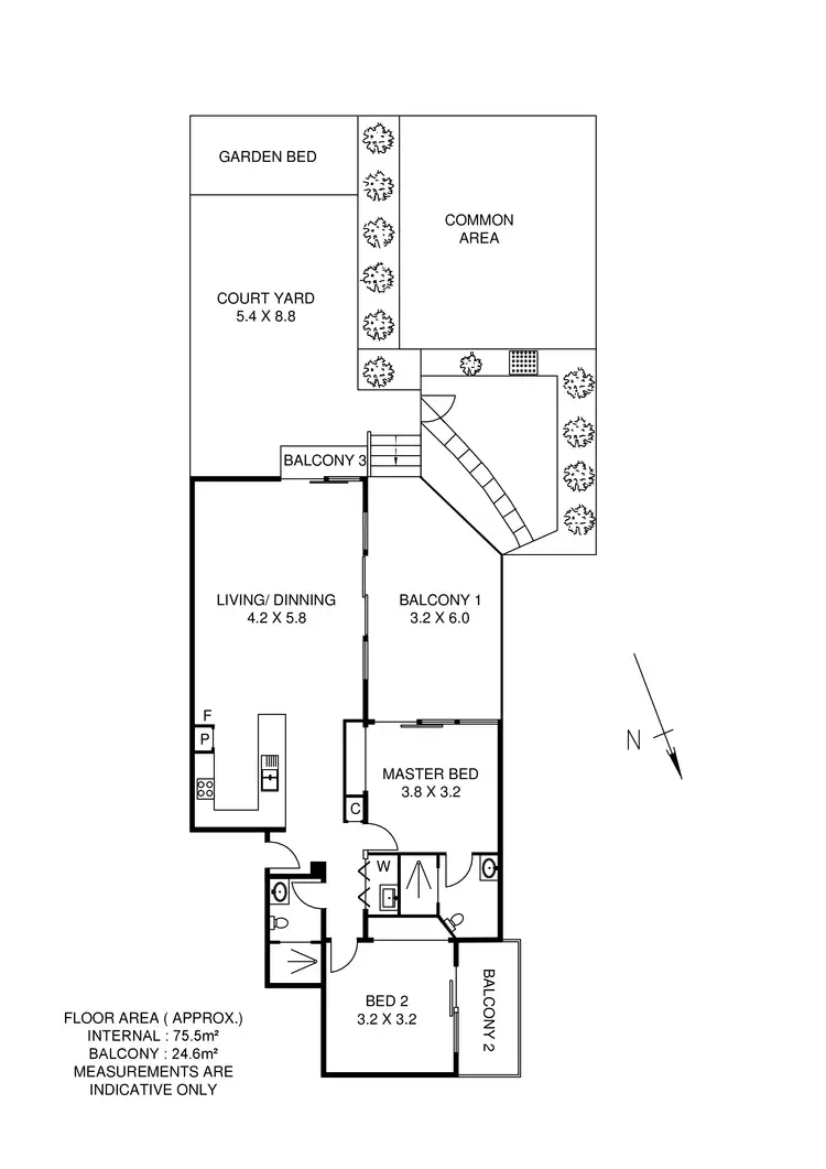 Floorplan of Homely unit listing, 1/23 Crest Street, Mount Gravatt East QLD 4122