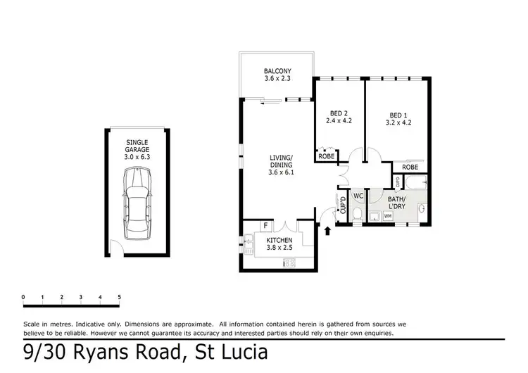 Floorplan of Homely unit listing, 9/30 Ryans Road, St Lucia QLD 4067