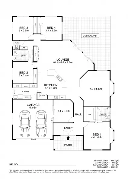 Floorplan of Homely house listing, 56 Laudberg Road, Gumlow QLD 4815