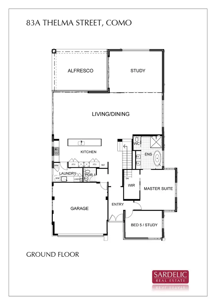 Floorplan of Homely house listing, 83A Thelma Street, Como WA 6152
