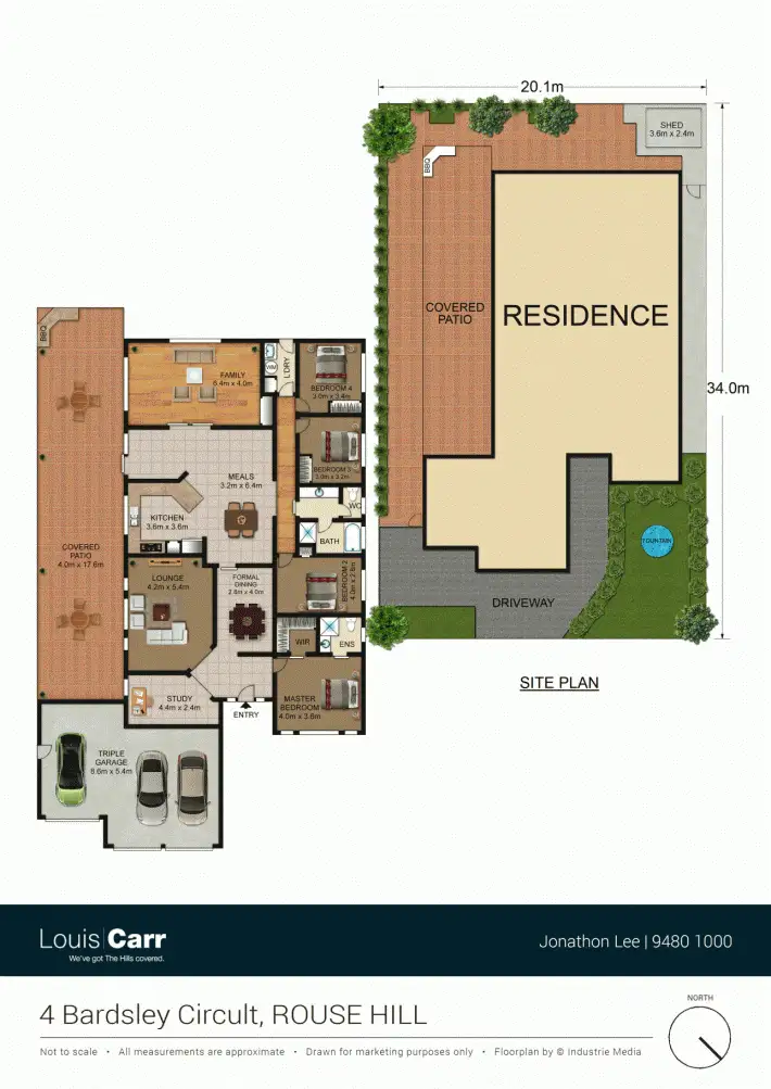 Floorplan of Homely house listing, 4 Bardsley Cct, Rouse Hill NSW 2155