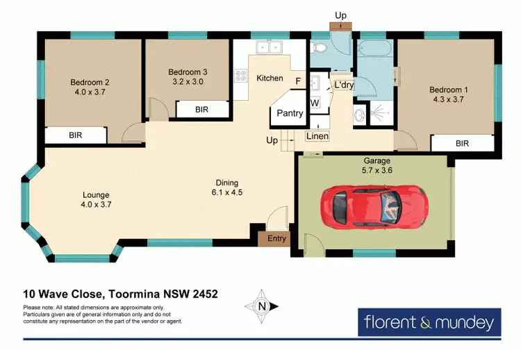 Floorplan of Homely house listing, 10 Wave Close, Toormina NSW 2452