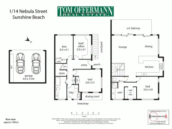 Floorplan of Homely apartment listing, 1/14 Nebula St, Sunshine Beach QLD 4567