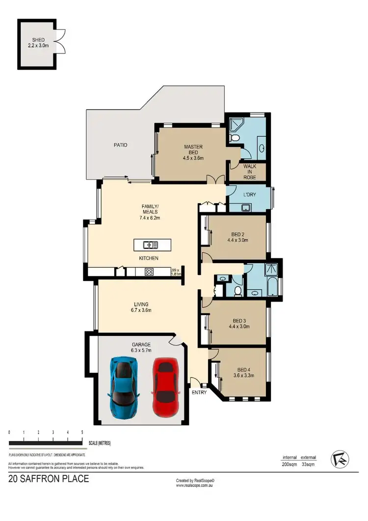 Floorplan of Homely house listing, 20 Saffron Place, Seventeen Mile Rocks QLD 4073