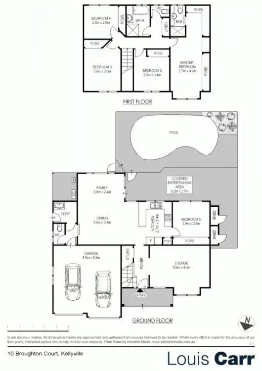 Floorplan of Homely house listing, 10 Broughton Court, Kellyville NSW 2155