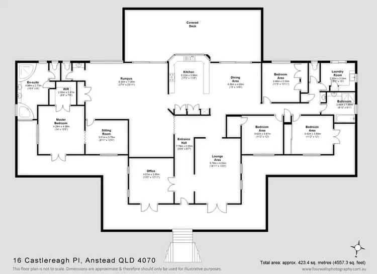 Floorplan of Homely rural property listing, 15 Castlereagh Place, Anstead QLD 4070