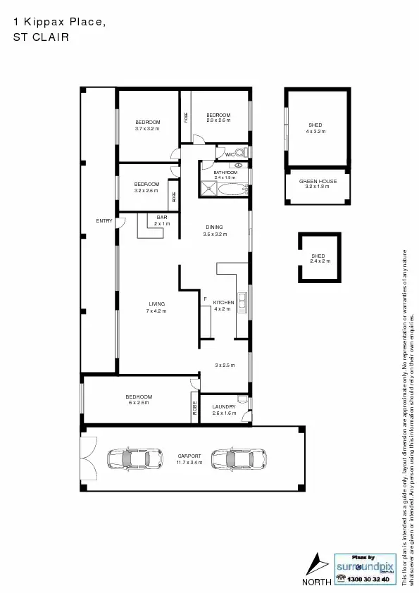Floorplan of Homely house listing, 1 Kippax Place, St Clair NSW 2759