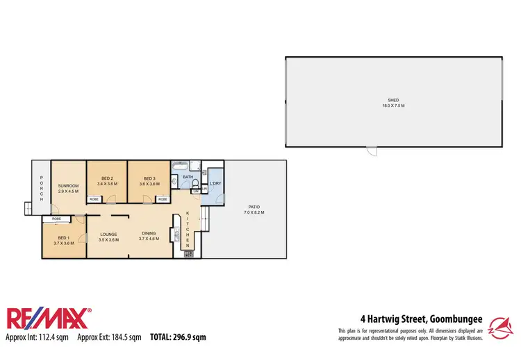 Floorplan of Homely house listing, 4 Hartwig Street, Goombungee QLD 4354