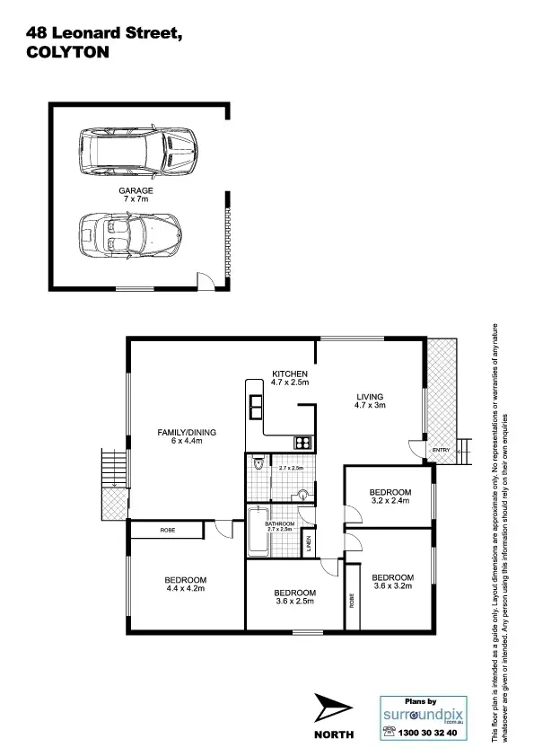 Floorplan of Homely house listing, 48 Leonard Street, Colyton NSW 2760