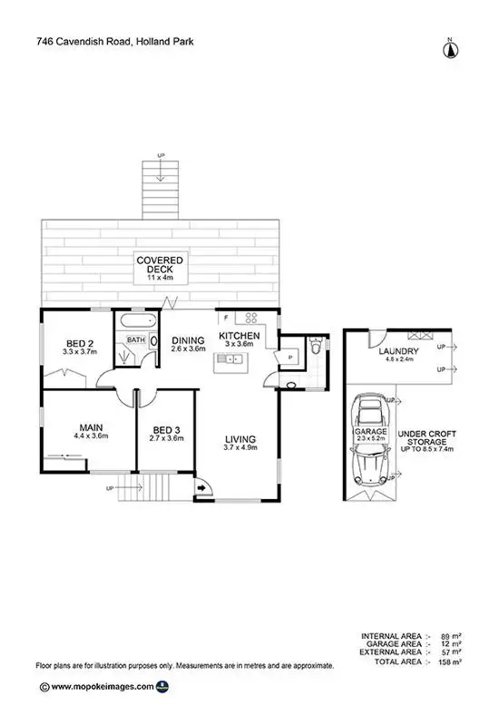Floorplan of Homely house listing, 746 Cavendish Road, Holland Park QLD 4121
