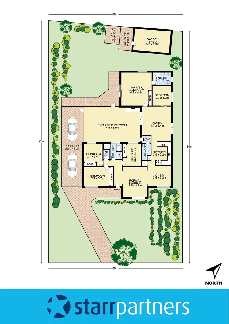 Floorplan of Homely house listing, 5 Capella Street, Erskine Park NSW 2759