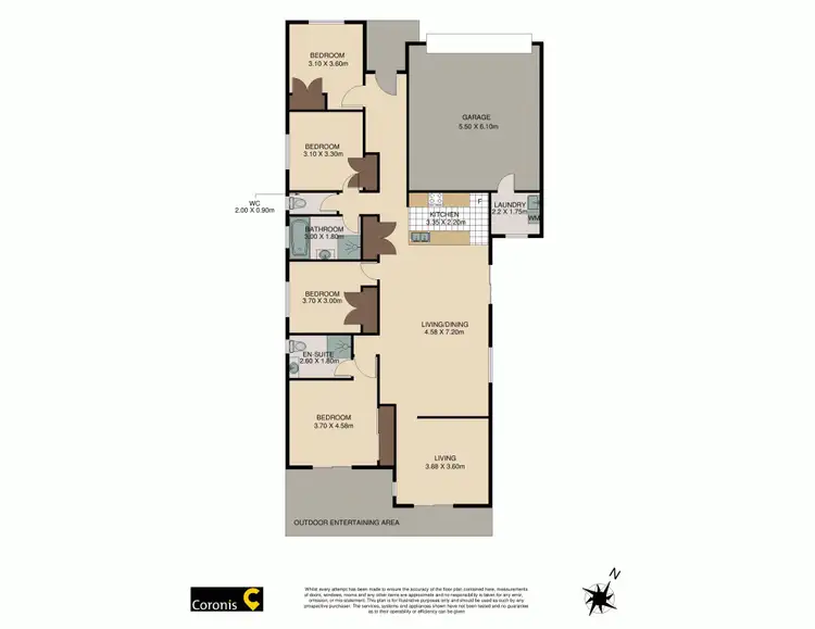 Floorplan of Homely house listing, 8 Topaz Drive, Caloundra West QLD 4551