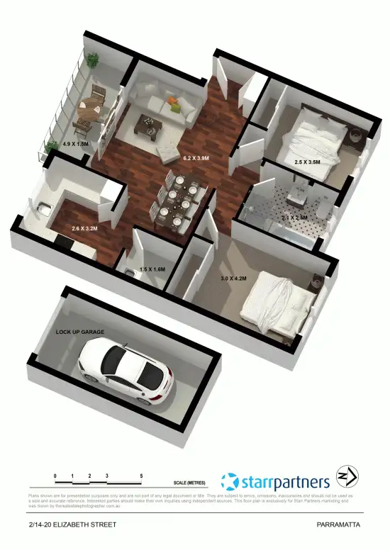 Floorplan of Homely unit listing, 2/20 Elizabeth Street, Parramatta NSW 2150