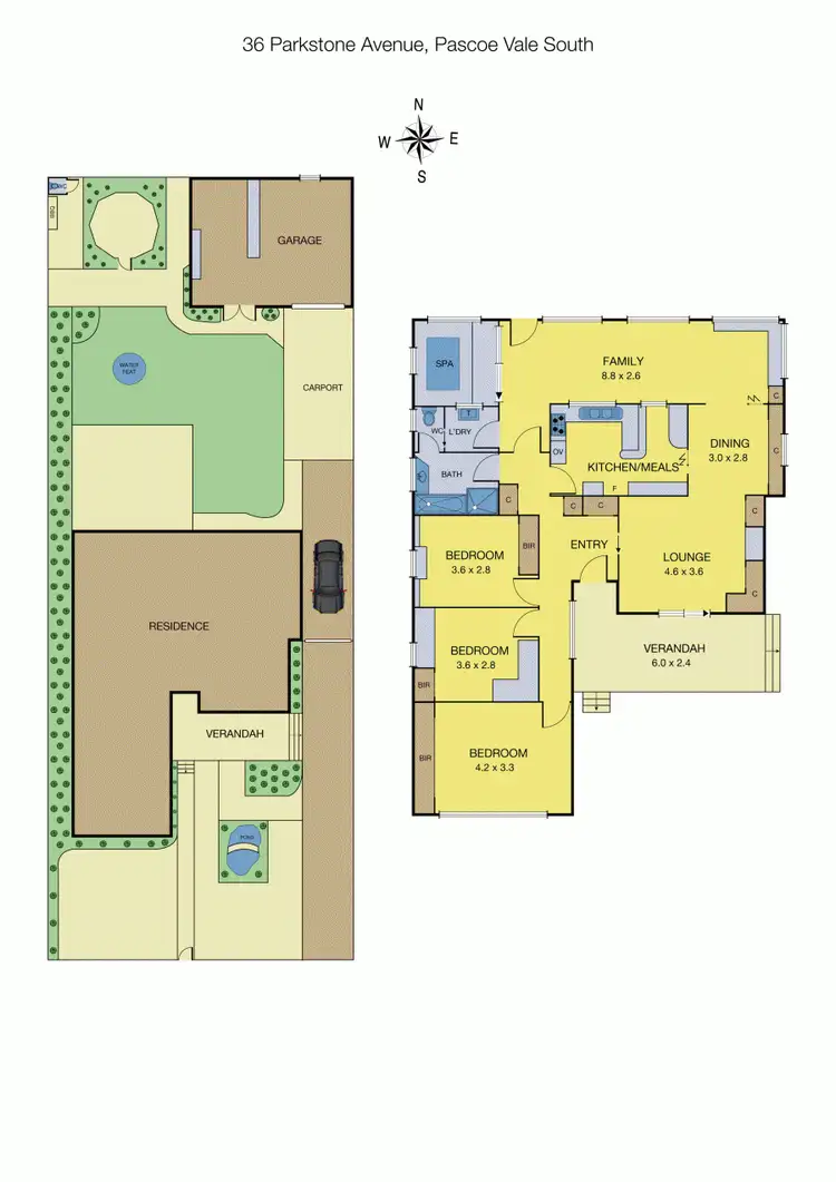 Floorplan of Homely house listing, 36 Parkstone Avenue, Pascoe Vale South VIC 3044