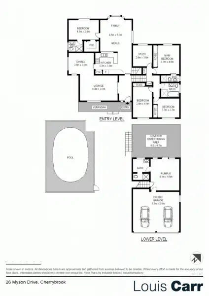 Floorplan of Homely house listing, 26 Myson Drive, Cherrybrook NSW 2126
