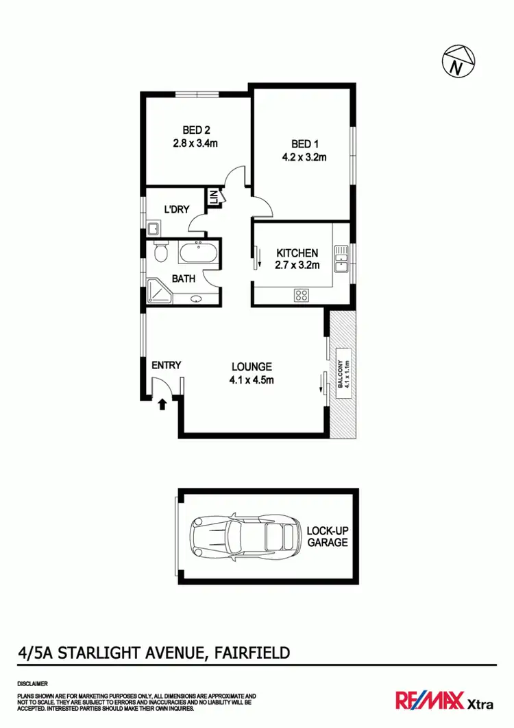 Floorplan of Homely unit listing, 4/5A Fairlight Avenue, Fairfield NSW 2165