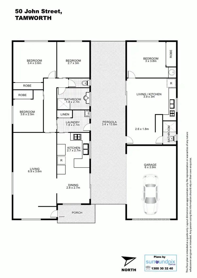 Floorplan of Homely house listing, 50 John Street, Tamworth NSW 2340