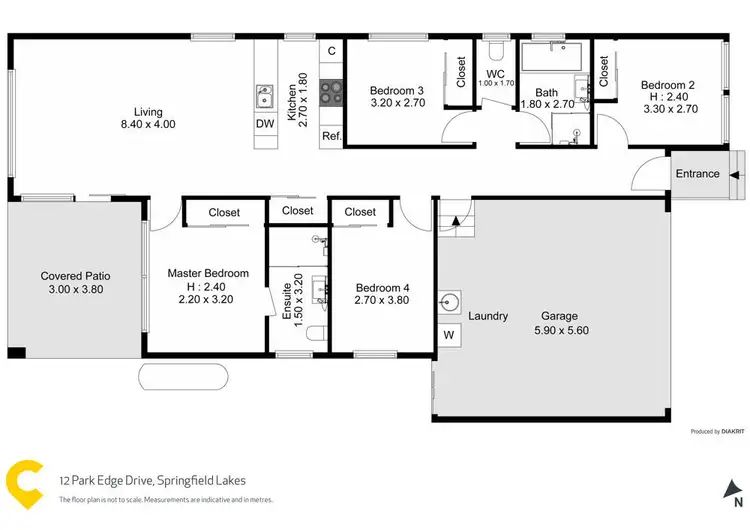 Floorplan of Homely house listing, 12 Park Edge Drive, Springfield Lakes QLD 4300