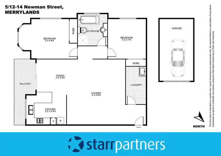 Floorplan of Homely unit listing, 5/12-14 Newman Street, Merrylands NSW 2160