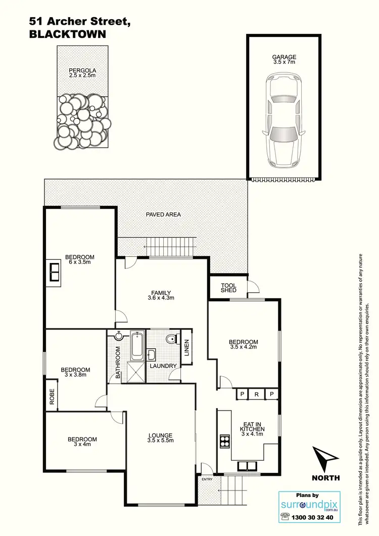 Floorplan of Homely house listing, 51 Archer Street, Blacktown NSW 2148