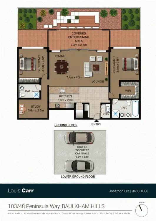 Floorplan of Homely unit listing, 103/48 Peninsula Way, Baulkham Hills NSW 2153