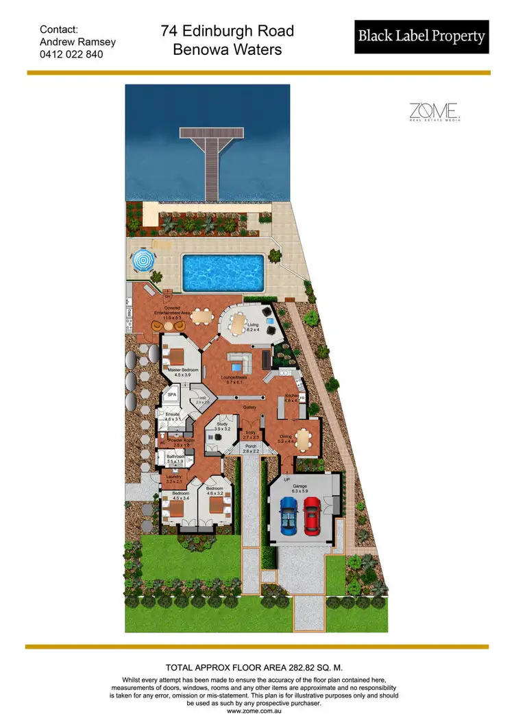 Floorplan of Homely house listing, 74 EDINBURGH ROAD, Benowa Waters QLD 4217