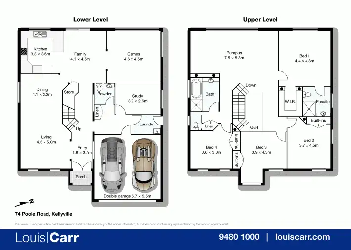 Floorplan of Homely house listing, 74 Poole Road, Kellyville NSW 2155