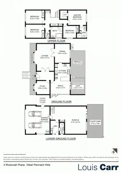 Floorplan of Homely house listing, 3 Rockwall Place, West Pennant Hills NSW 2125